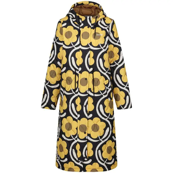 Image of Regatta Womens Orla Quilted Hooded Longline Jacket Coat 10 - Bust 34' (86cm)