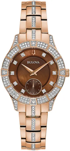 Image of Bulova Watch Crystal Phantom Ladies - Brown BUL-398