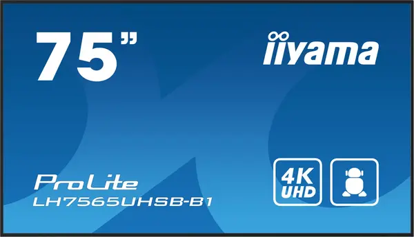 Image of iiyama 75" LH7575UHS-B1AG 4K Ultra HD IPS LCD Monitor