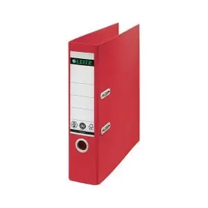Image of Recycle Colours Lever Arch File A4 80mm Red Pack of 5 10180025 LZ61504