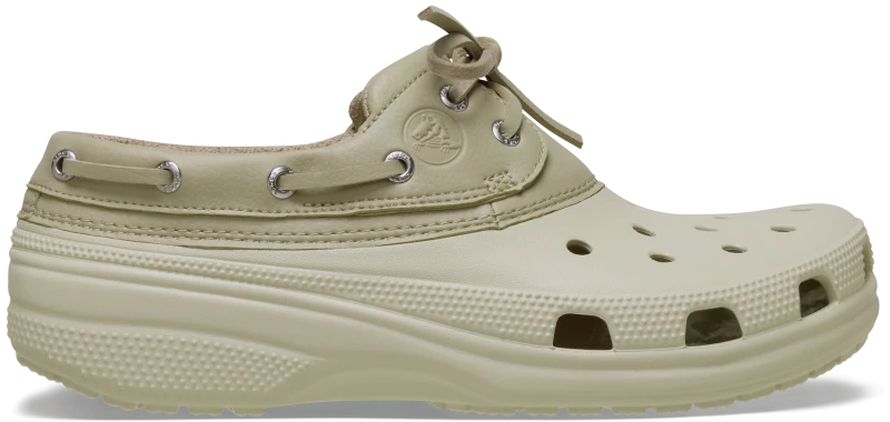 Image of Crocs Unisex Classic Boat Shoe Shoes Bone / Moth W5/M4