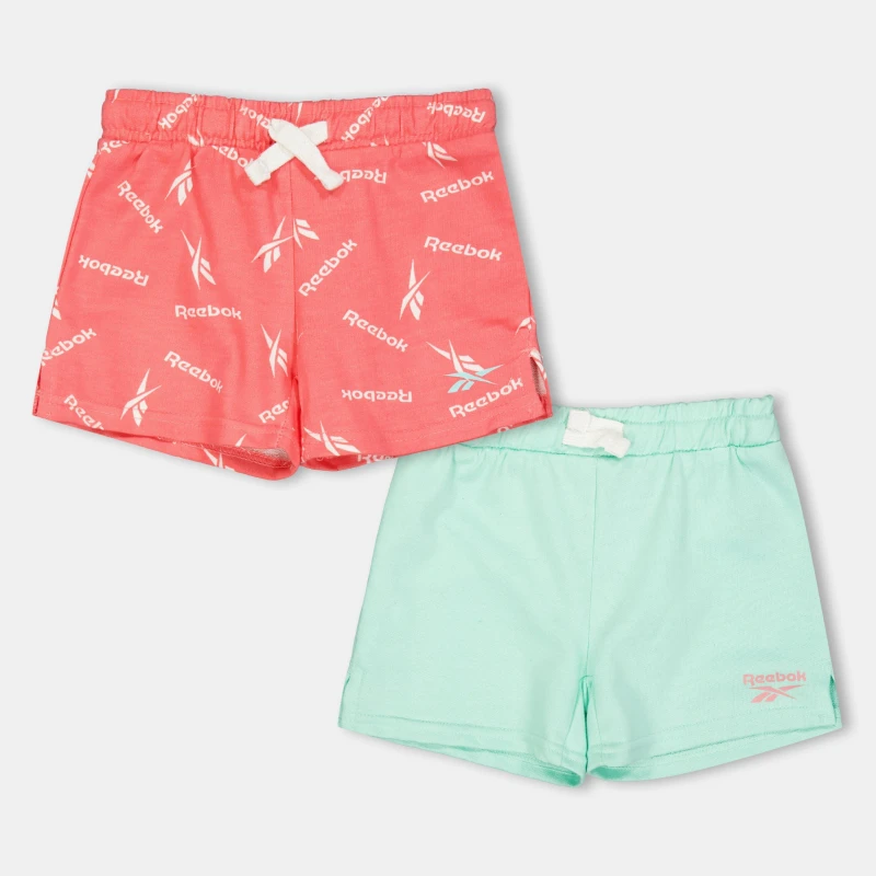 Image of Reebok Kids Jersey Jogger Shorts Strawberry female 2-3 Yrs