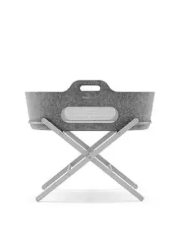 Image of Snuz SnuzBaskit Moses Basket & Grey Stand Set - Dark Grey