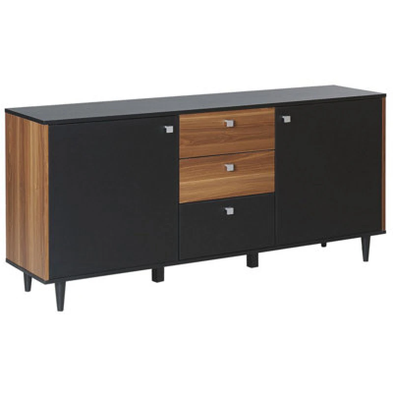 Image of Beliani Modern 2 Door Sideboard Kuro Black