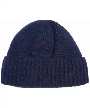 Image of Barbour Mens Carlton Beanie Hat - Navy