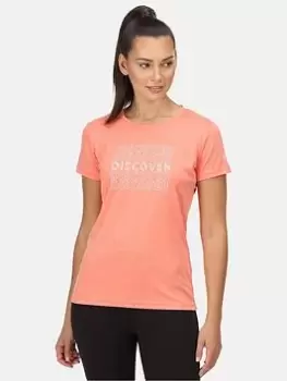 Image of Regatta Fingal VI T-Shirt - Coral, Size 12, Women