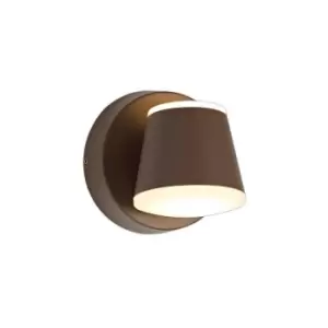 Image of Luminosa Lighting - Wall Lamp, 2 x 6W LED, 3000K, 590lm, IP54, Dark Brown