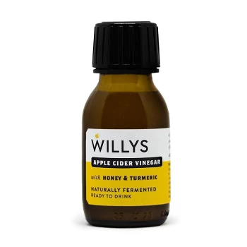 Image of Willy's Apple Cider Vinegar with Honey & Turmeric Shot 60ml