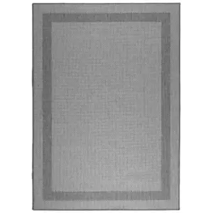 Image of Duo Weave Indoor/Outdoor Rug Border Charcoal 230 X 160Cm