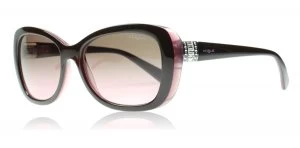 Image of Vogue 2934SB Sunglasses Brown / Pink 194114 55mm