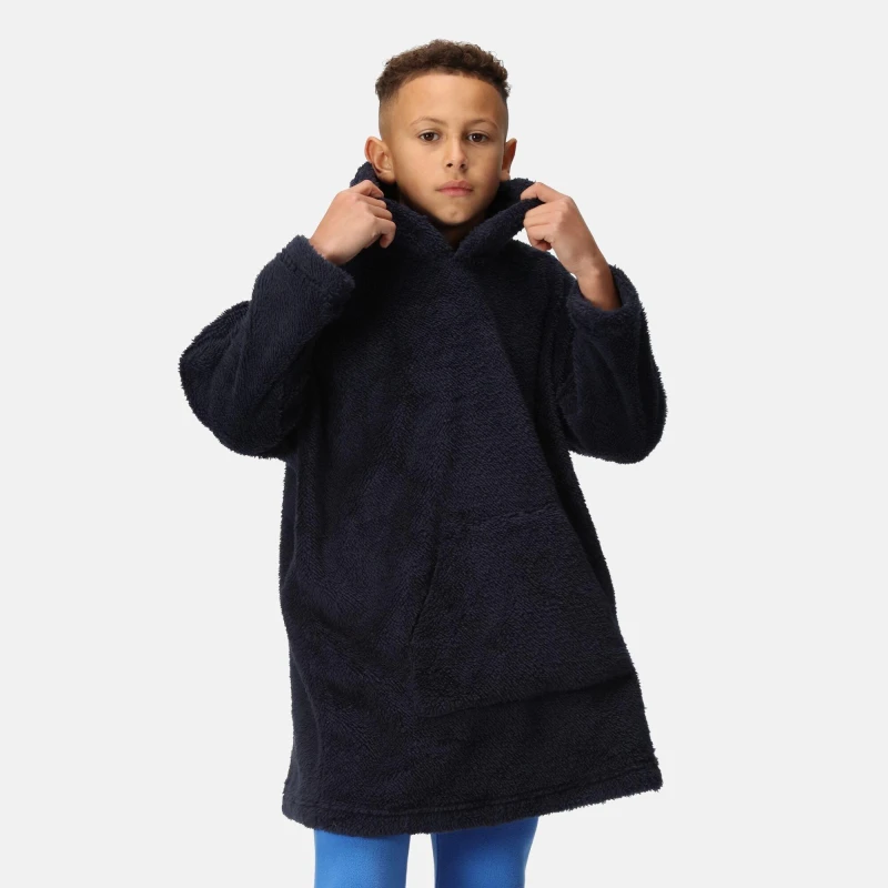 Image of Regatta Boys Cosy Borg Fleece Poncho 3-4 Years - Chest 55-57cm (Height 98-104cm) NAVY RKA404B-540-3