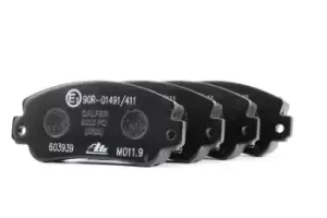 Image of ATE Brake pad set FIAT,SEAT 13.0460-3939.2 5889226,5889227,5892309 5951660,71748384,77362266,791906,792113,792539,792589,793325
