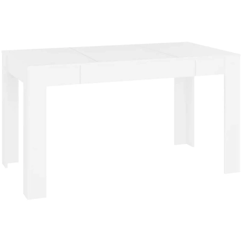 Image of VIDAXL Dining Table White 140x74.5x76cm Engineered Wood Vidaxl 8720286587232
