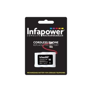 Image of Infapower Rechargeable Ni-MH Battery for Cordless Telephones 3x 1/2 AA 3.6v 650mAh