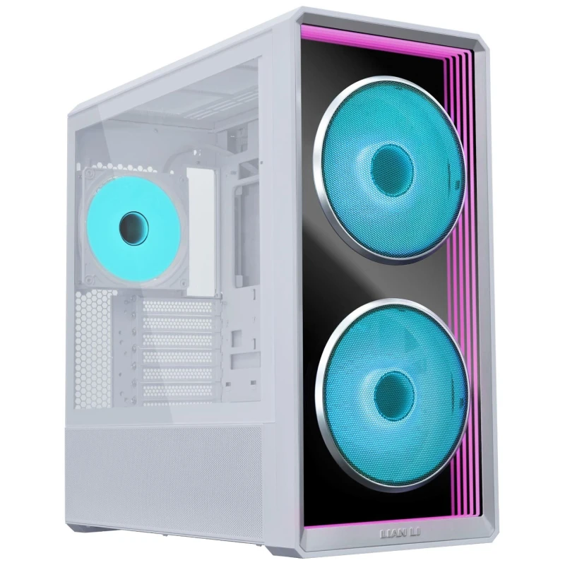 Image of Lian Li Lancool 217 Infinity Mid Tower Gaming PC Case - White - LAN217INFW
