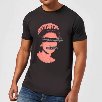 Image of Sex Pistols God Save The Queen Mens T-Shirt - Black - 3XL - Black