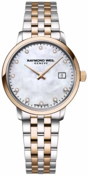 Image of Raymond Weil Womens Toccata Diamond Two Tone Stainless Watch