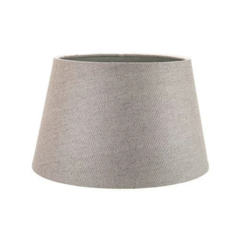 Image of Happy Homewares Classic 10" Grey Linen Fabric Drum Table/pendant Lamp Shade 60W Maximum