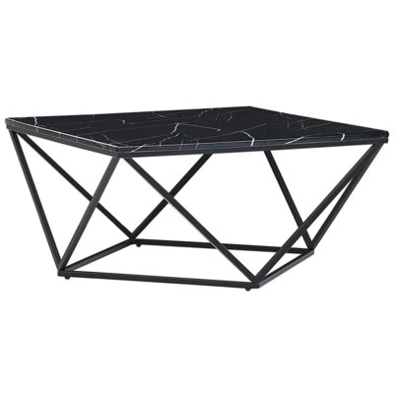Image of Beliani Coffee Table MALIBU Black Marble, Black 174125