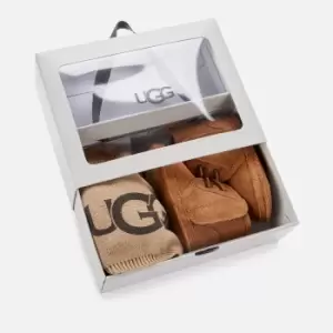 Image of UGG Babys' Neumel And Beanie Gift Set - Chestnut - 9-12 months
