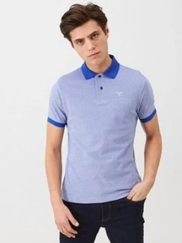 Image of Barbour Contrast Collar Polo - Navy