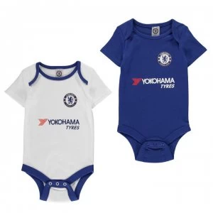 Image of Team Football Body Vest Set Baby Boys - Chelsea