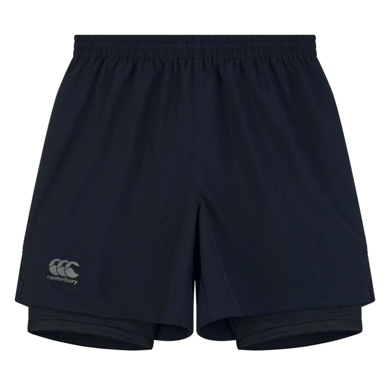 Image of Canterbury Canterbury Men Vapodri 2 in 1 Shorts in Jet Black Size: Small Jet Black S Male 5063806441847