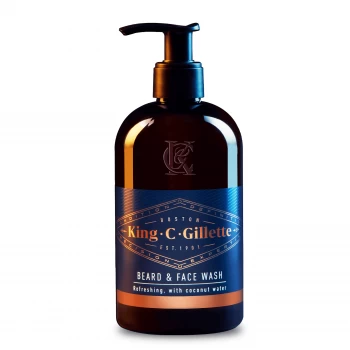 Image of King C. Gillette Mens Beard And Face Wash, 350ml