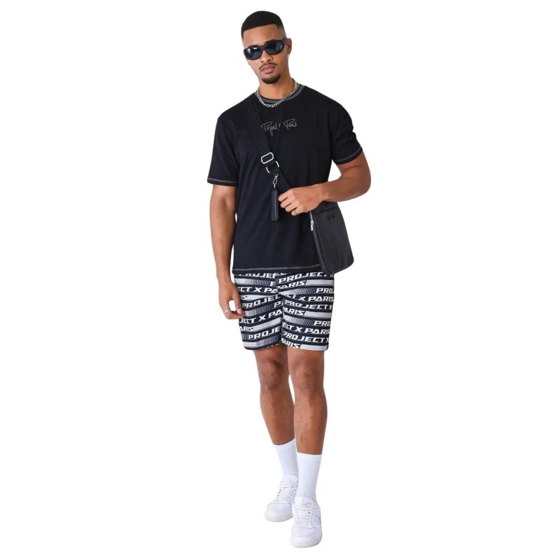 Image of Project X Paris Classic embroidered T-Shirt Project X Paris Noir Male XS
