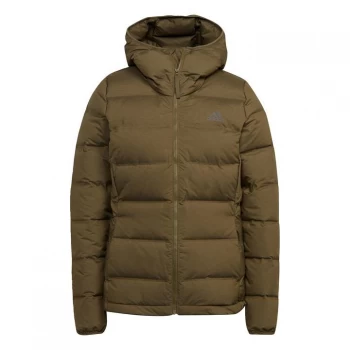 Image of adidas Helionic Jacket Womens - Carbon / Focus Olive