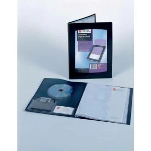 Image of Rexel ClearView Display Book A5 Black 24 Pockets - Outer carton of 10
