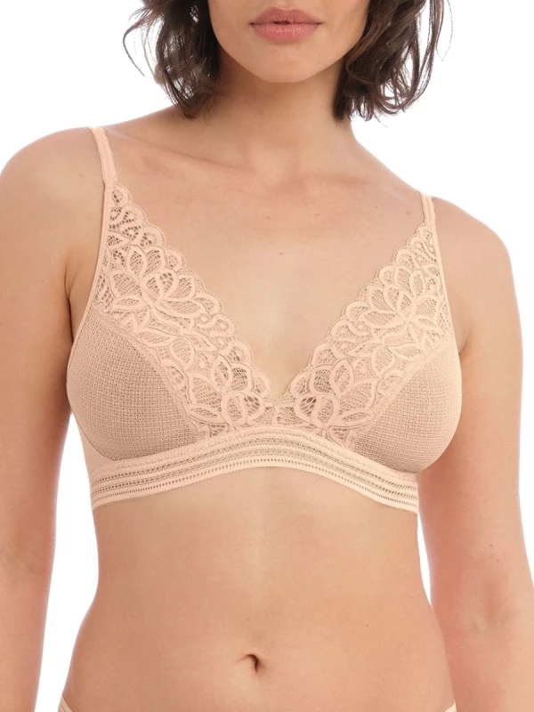 Image of Wacoal Womens Raffine Bralette in Nude Size: 14 Nude Female 14