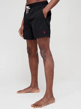 Image of Polo Ralph Lauren Polo Ralph Lauren Traveller Swimshorts - Black, Size S, Men