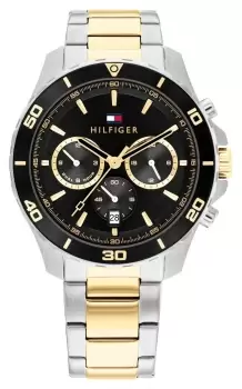 Image of Tommy Hilfiger 1792095 Mens Jordan (43mm) Black Dial / Two- Watch