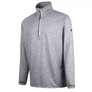 Image of ISLAND GREEN RAGLAN SLEEVE TOP LAYER - CHAR MARL/LIME - L