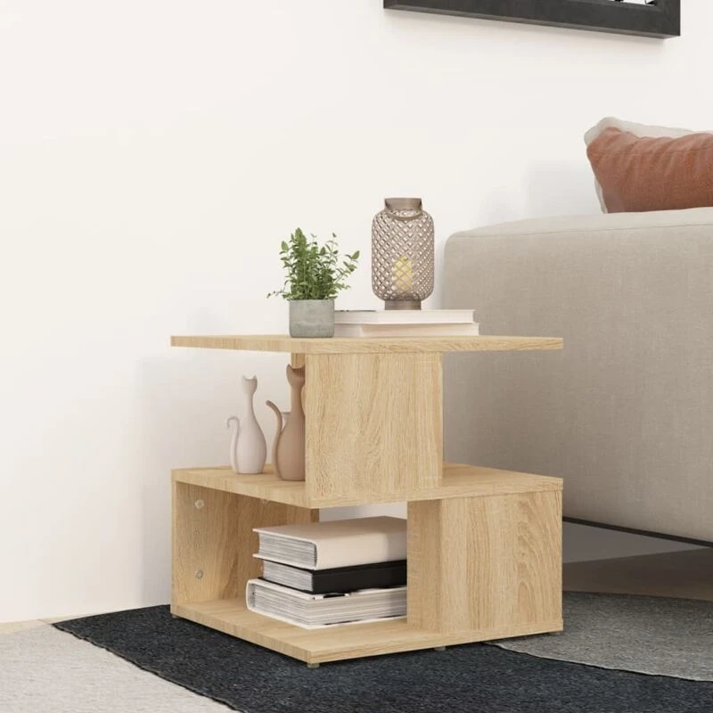 Image of VIDAXL Vidaxl - Side Table Sonoma Oak 40x40x40cm Engineered Wood 8720286542170