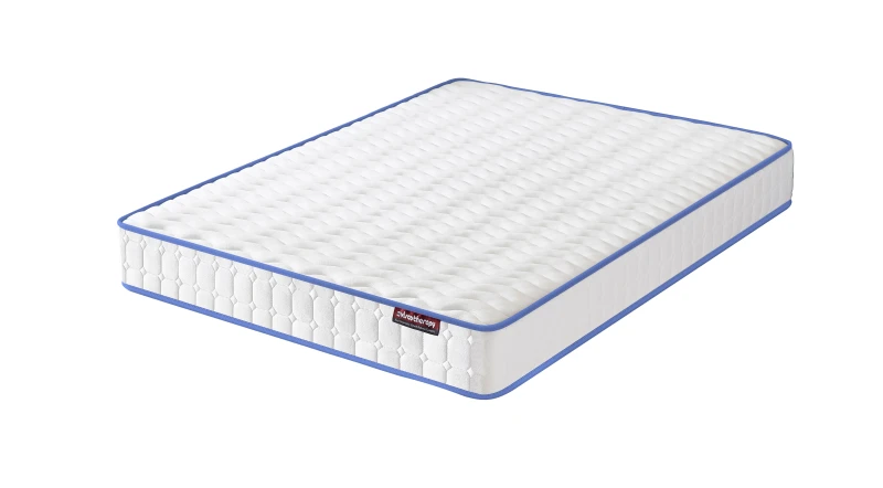 Image of VISCO THERAPY Cool Blue Comfort 1000 Pocket Spring Mattress with Comfort Foam Layers, 3D Knit Fabric Cover, Pressure Relief, 20cm Deep, Regular Feel -