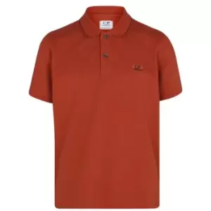 Image of CP COMPANY Boys Logo Polo Shirt - Red