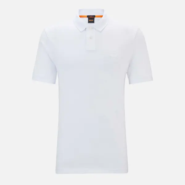 Image of Boss Orange Passenger Cotton-Blend Pique Polo Shirt - XL