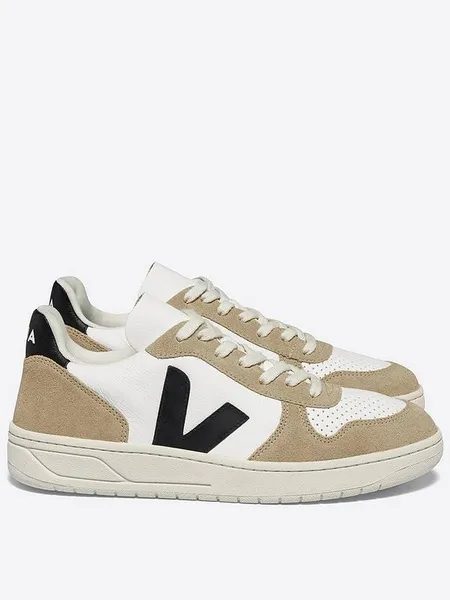 Image of Veja Womens V-10 Beige Trainers