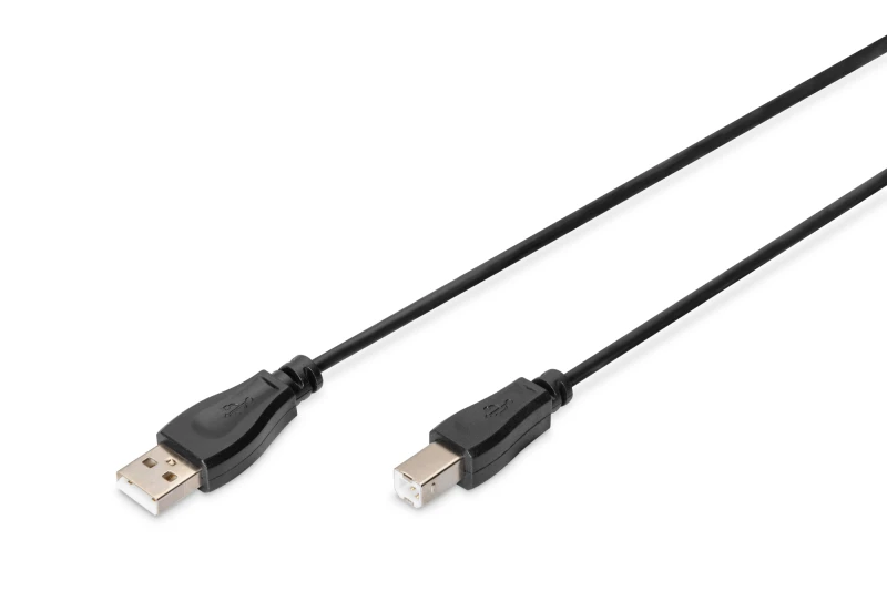Image of Digitus Digitus USB-A - USB-B connection cable, 1m AK-300102-010-S