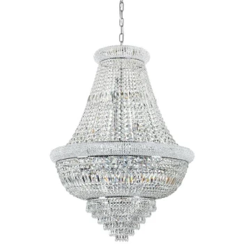 Image of Ideal Lux Lighting - Ideal Lux DUBAI - Indoor Ceiling Chandelier Pendant Lamp 24 Lights Chrome, E14