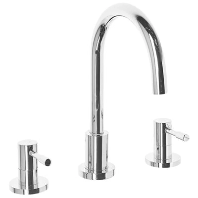 Image of Beliani Basin Mixer Tap Sipi Brass Silver