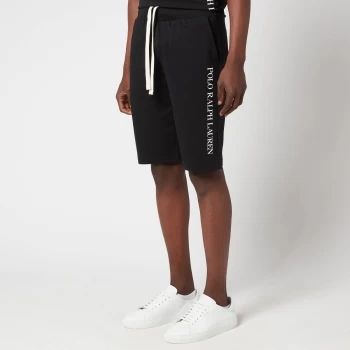 Image of Polo Ralph Lauren Mens Loopback Jersey Slim Shorts - Polo Black - L