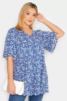 Image of Pleat Angel Sleeve Swing Top