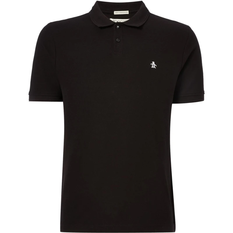 Image of Original Penguin Daddy Polo Shirt - Black S