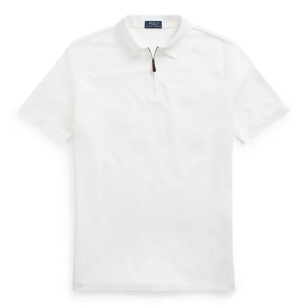 Image of Polo Ralph Lauren Tipped Polo Shirt - White S