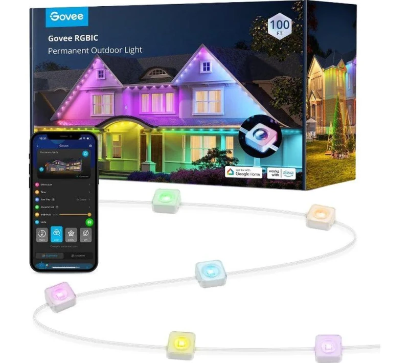 Image of GOVEE RGBIC Smart LED Permanent Outdoor Lights - 30 m 6974316994343