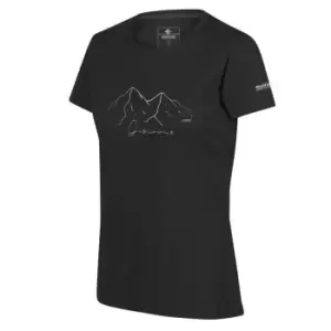 Image of Regatta Womens Fingal VI T-Shirt - Black