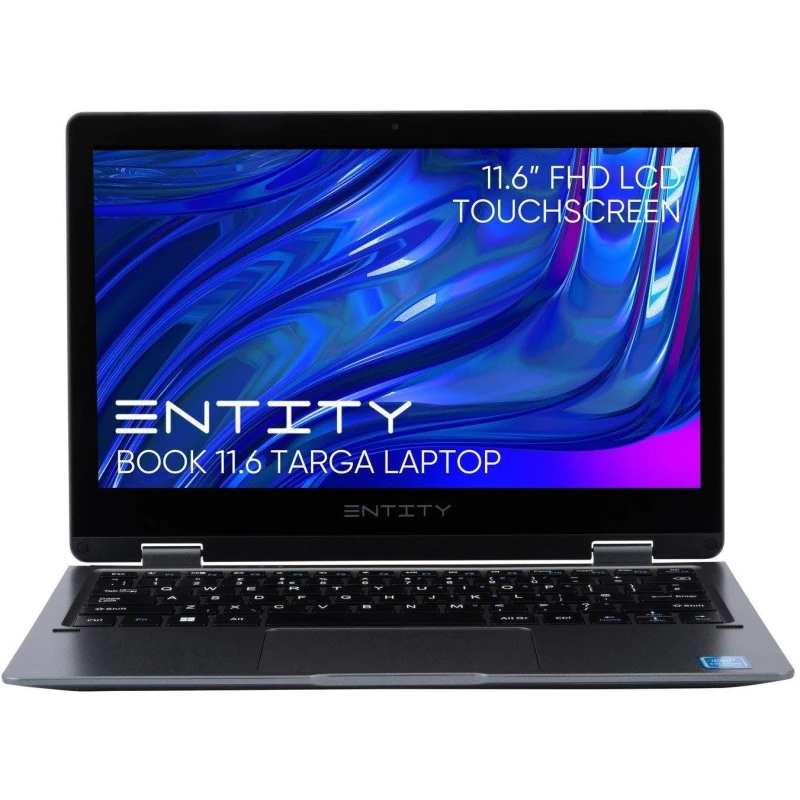 Image of Entity Book 11.6" Touch Screen 2-in-1 Laptop - Intel Celeron N4020 Black unisex One Size